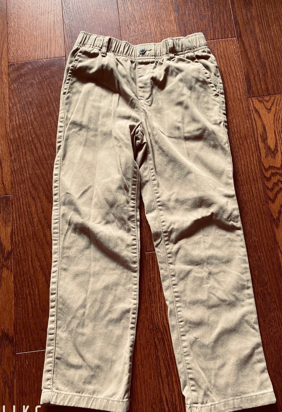 The Children's Place Khaki Pants Adjustable Waist Stretch Size 7 Beige